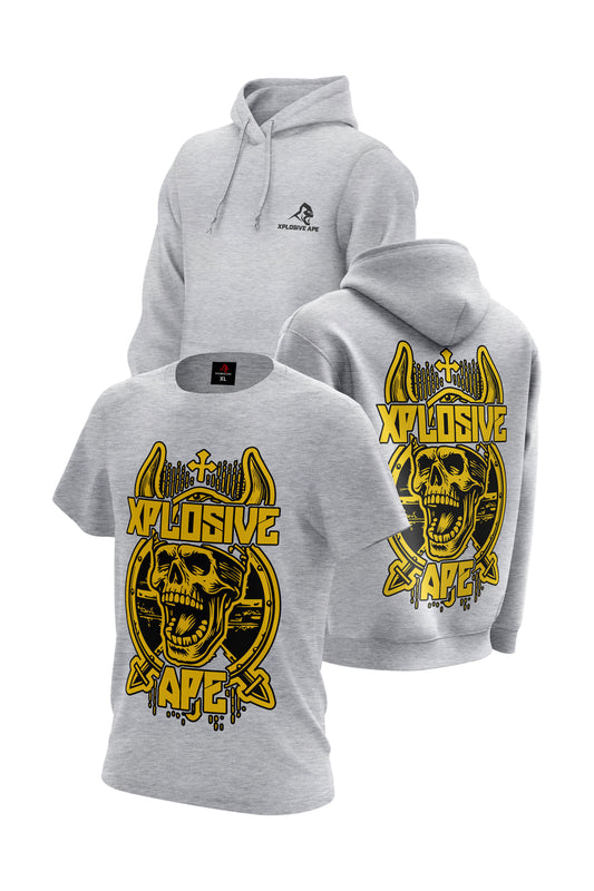 XAPE Raider Hoodie & Tee Combo - Sports Grey