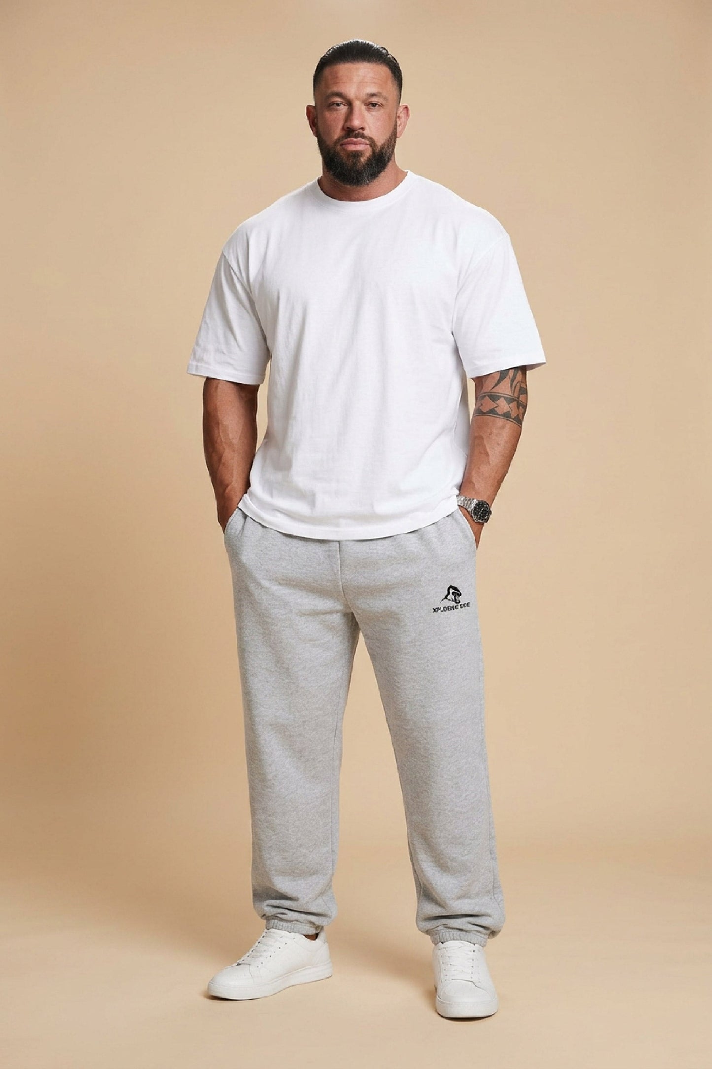 XAPE Rampage Oversized Joggers - Ash Grey