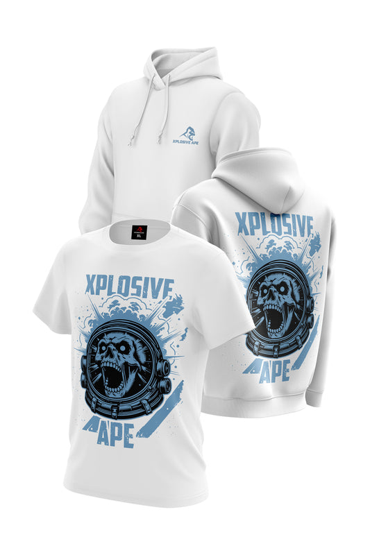 XAPE Ranger Hoodie & Tee Combo - White