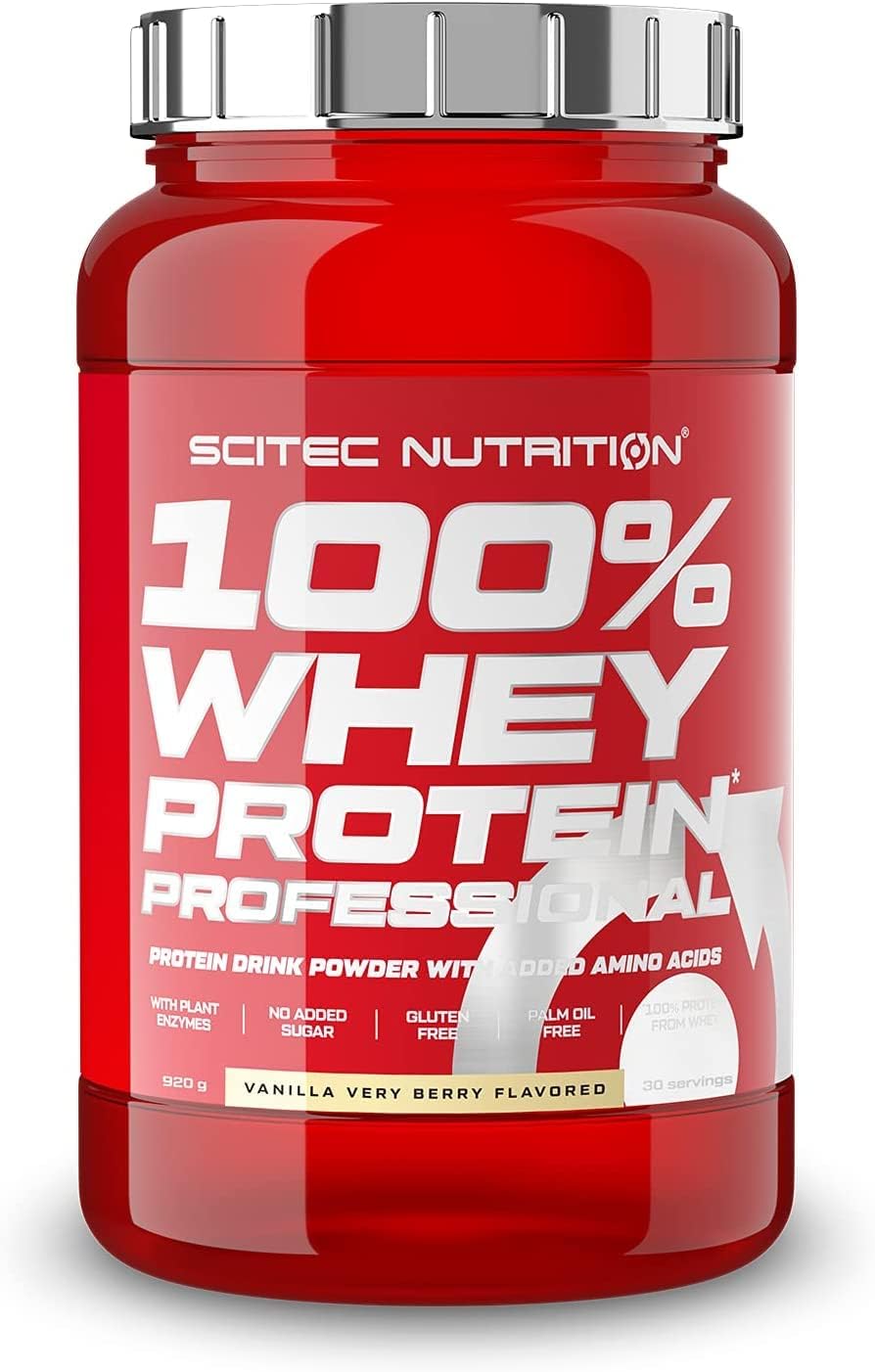 Scitec Nutrition 100% Whey Protein Professional 920g Vanilla Very Berry