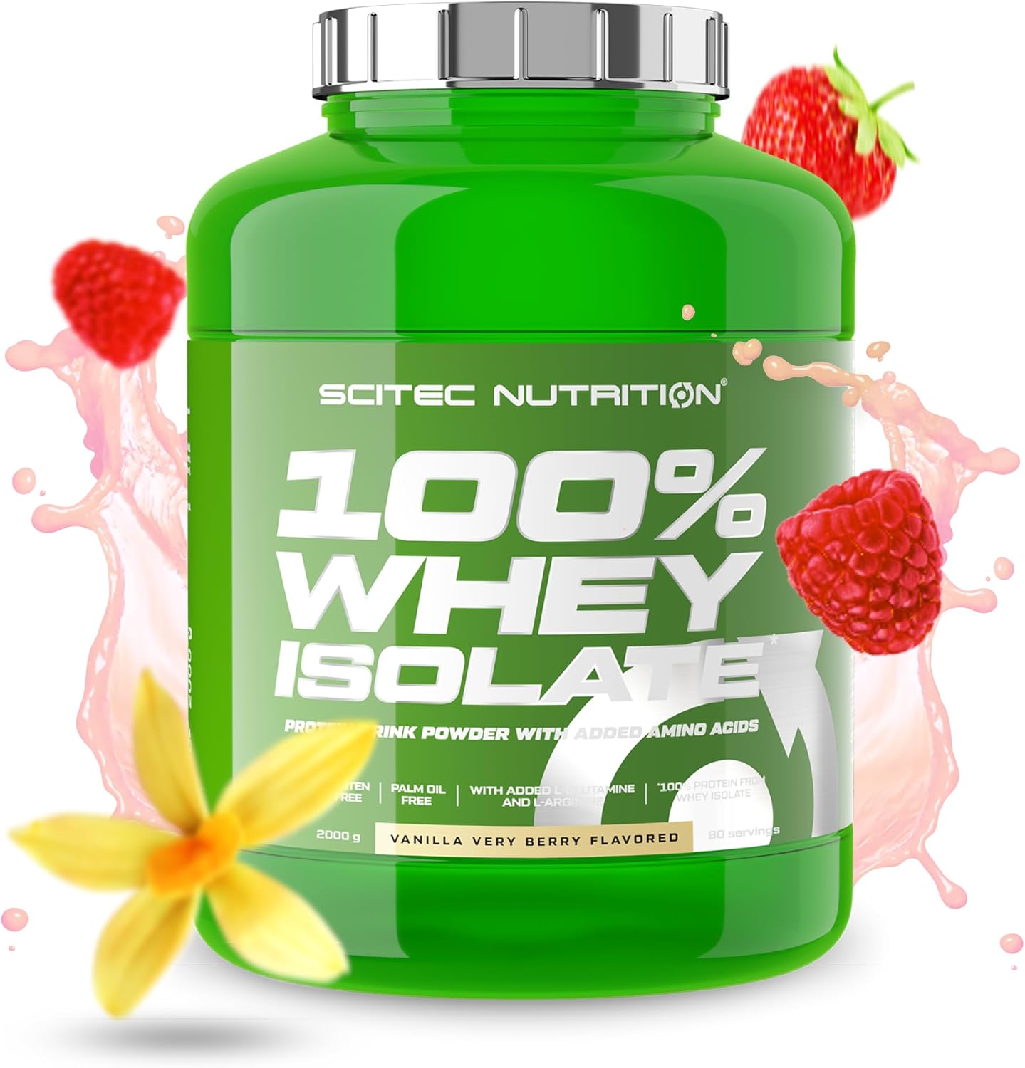 Scitec Nutrition 100% Whey Isolate 2000g Vanilla Very Berry