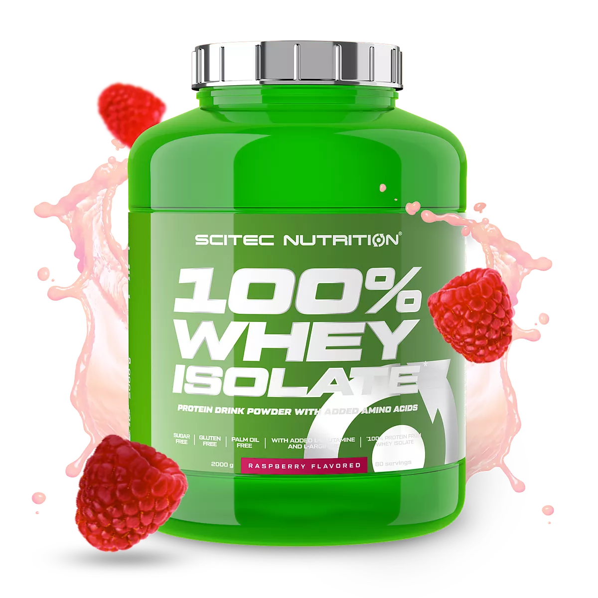 Scitec Nutrition 100% Whey Isolate 2000g Raspberry