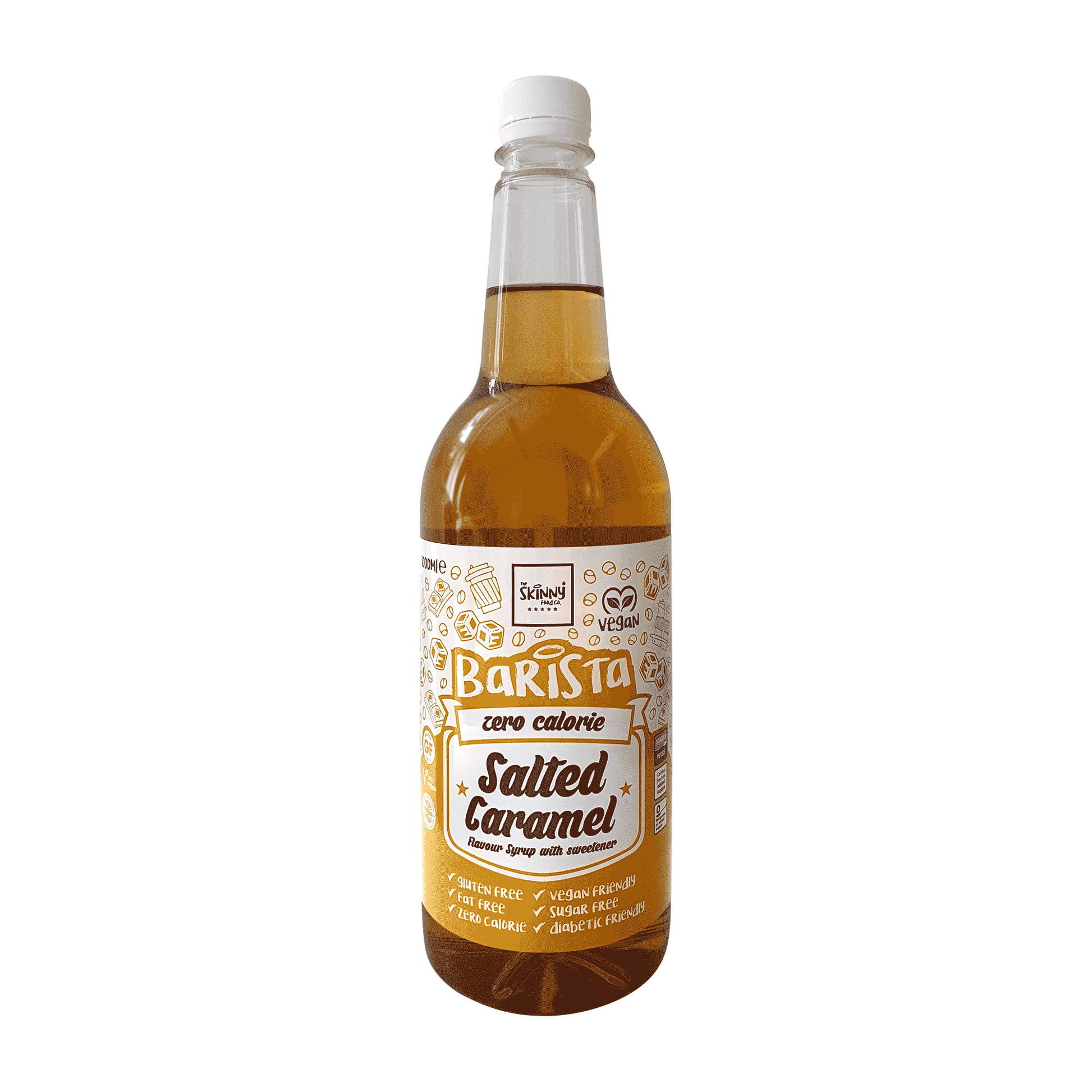 The Skinny Food Co Skinny Barista Zero Calorie Coffee Syrup 1000ml Salted Caramel