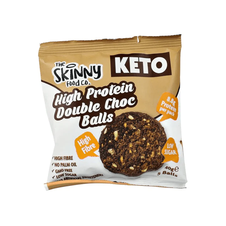 The Skinny Food Co High Protein Keto Balls 10x40g Double Choc