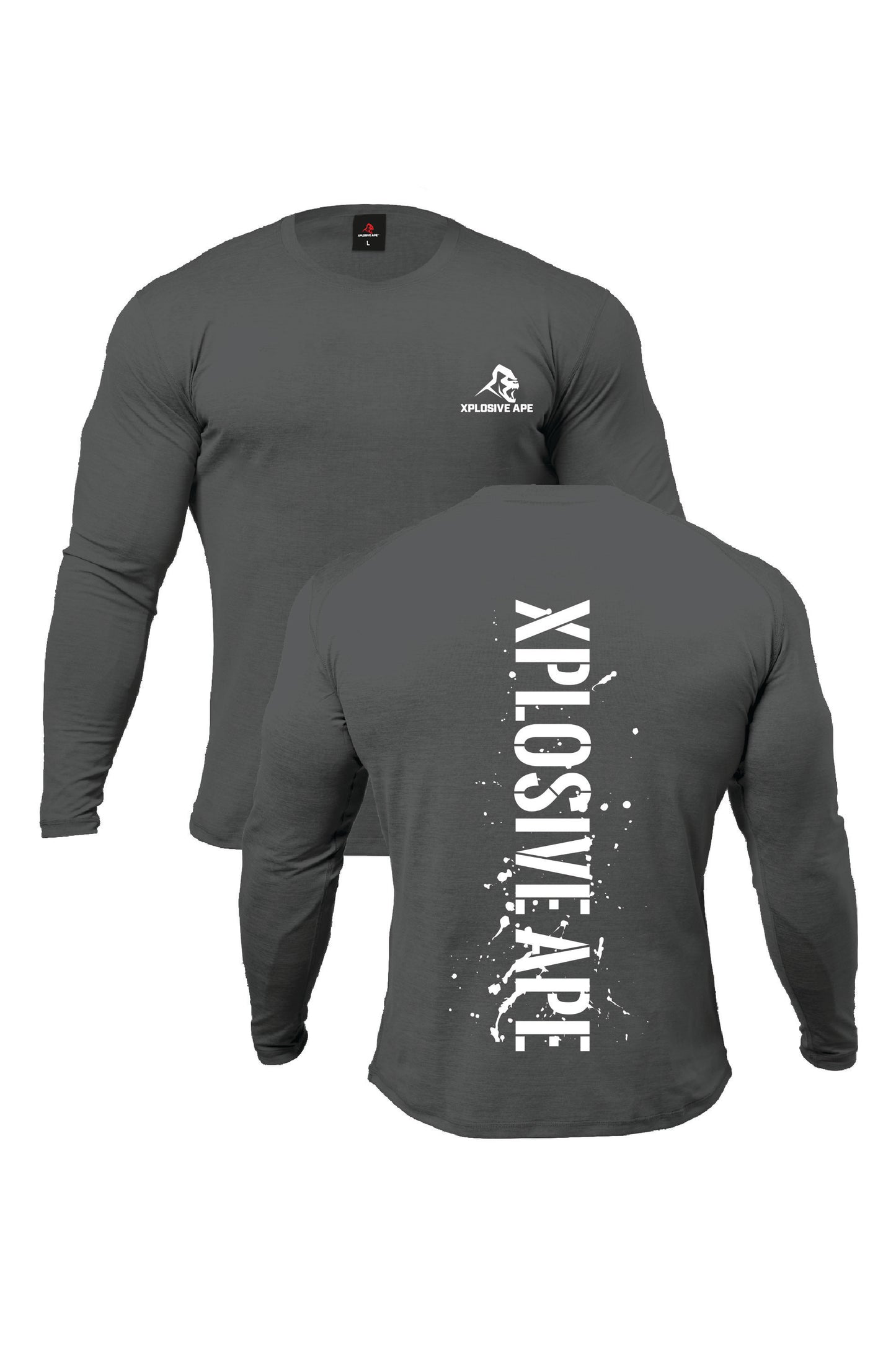 XAPE Smackdown V2 Long Sleeve Tee - Charcoal