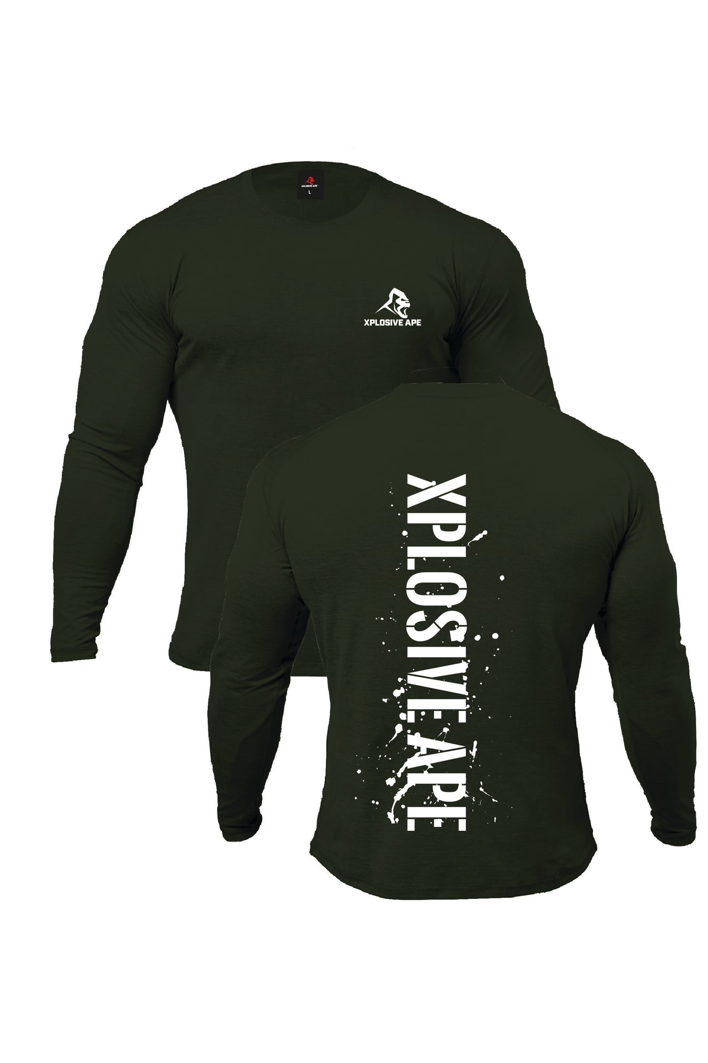 XAPE Smackdown V2 Long Sleeve Tee - Forest Green