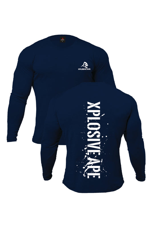 XAPE Smackdown V2 Long Sleeve Tee - Navy