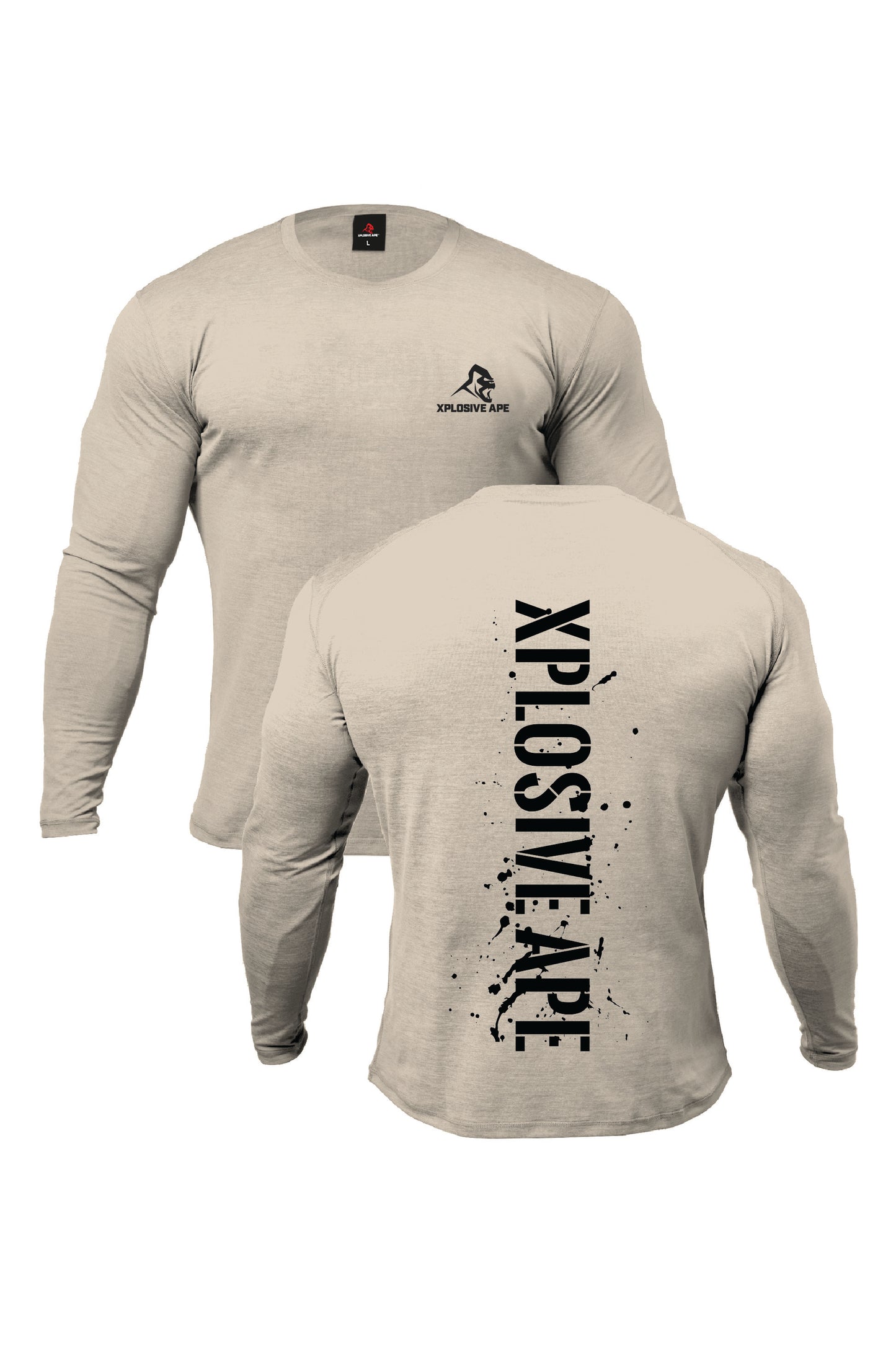 XAPE Smackdown V2 Long Sleeve Tee - Sand