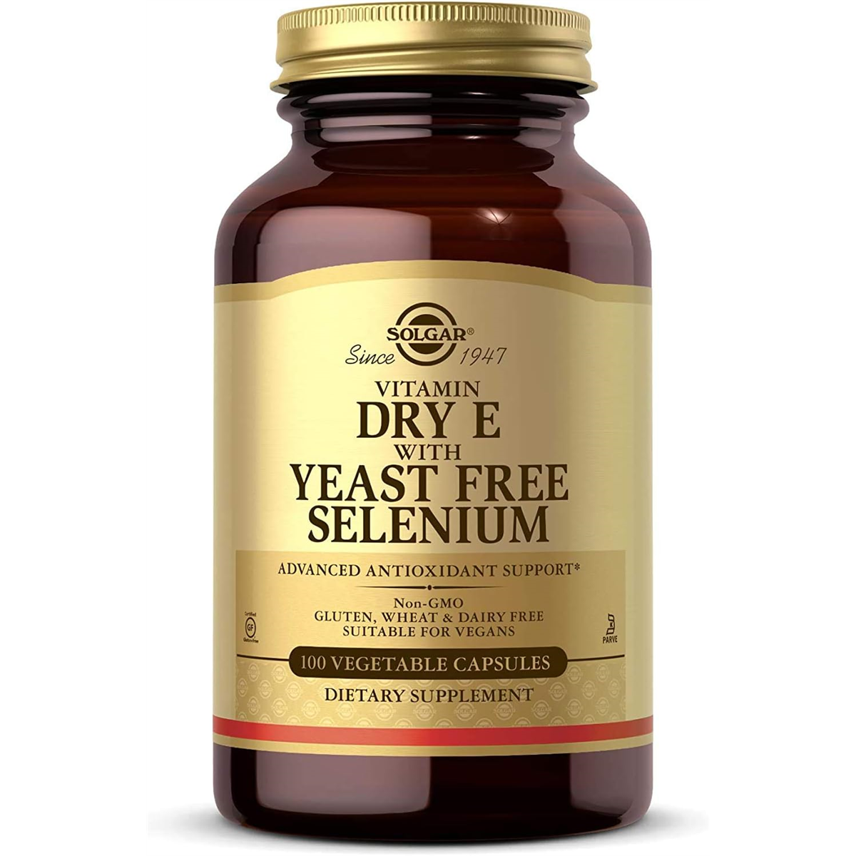 Solgar Vitamin E with Yeast Free Selenium 100 Caps