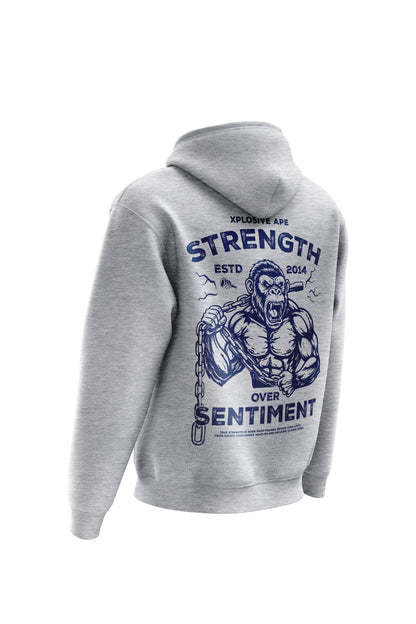 XAPE Strength Over Sentiment Hoodie & Tee Combo - Sports Grey