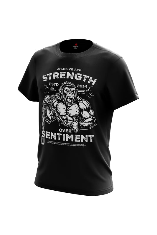 XAPE Strength Over Sentiment Tee - Black