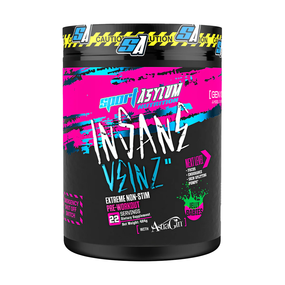 Sport Asylum Insane Veinz 484g Jelly Babies