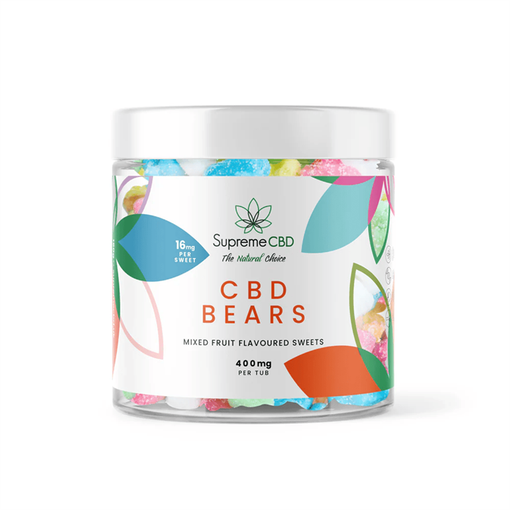 Supreme CBD CBD Gummy Tub (400mg) 150g Bears/Multi Fruit