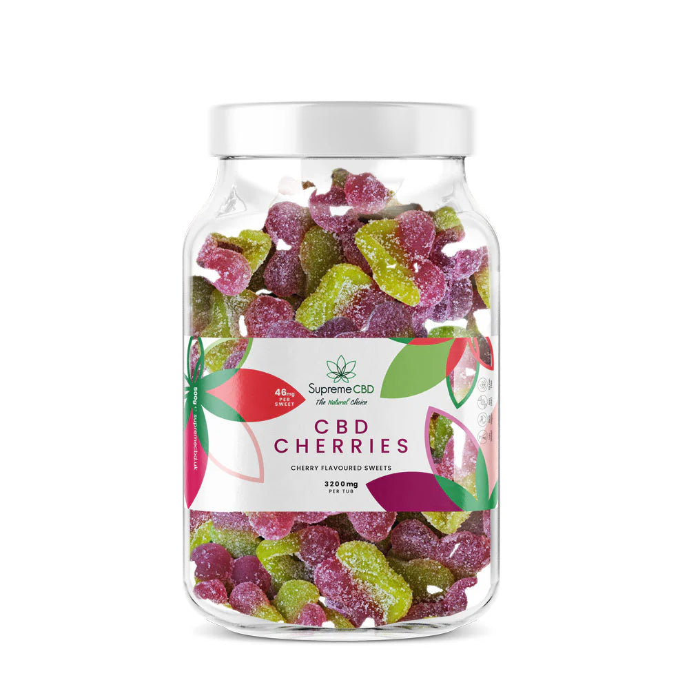 Supreme CBD CBD Gummies Large Tub (3200mg) 500g Cherries