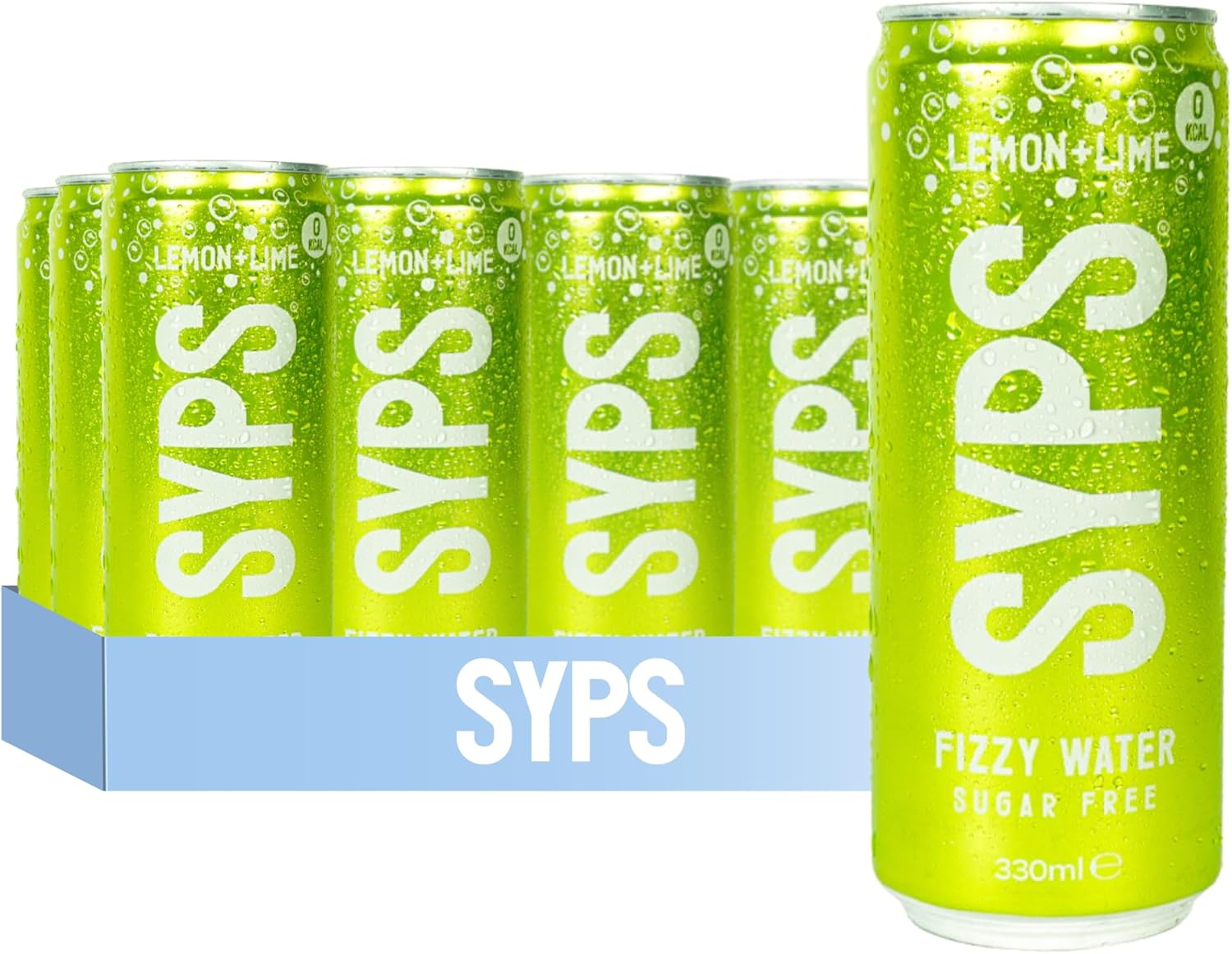 SYPS Fizzy Water 12x330ml Lemon & Lime