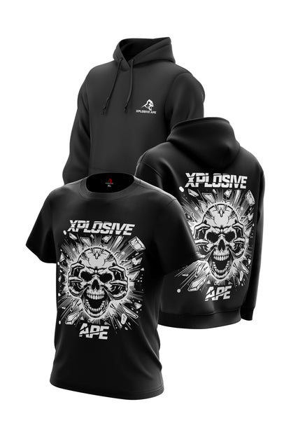 XAPE Shatter Hoodie & Tee Combo - Black