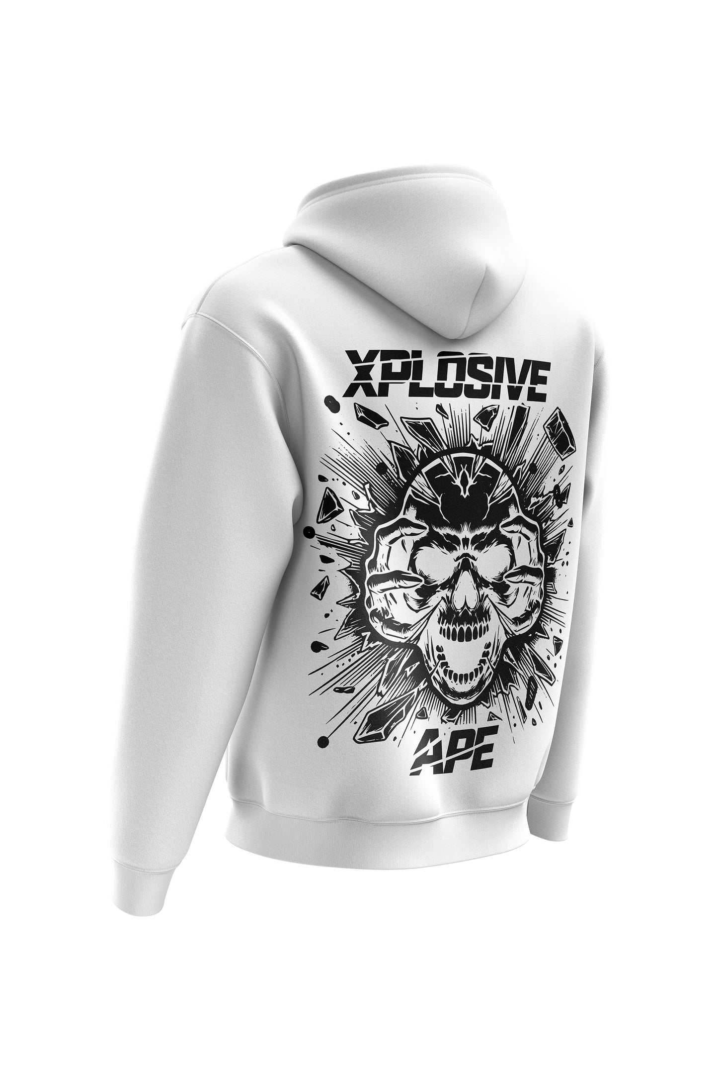 XAPE Shatter Hoodie & Tee Combo - White