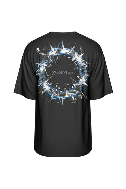 XAPE Shock Halo Oversized Tee - Black