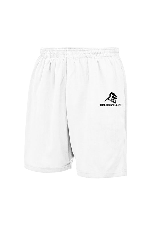 XAPE Classic Logo Mesh Shorts - White