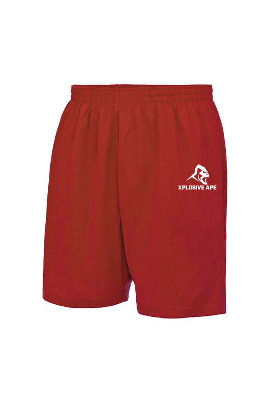 XAPE Classic Logo Mesh Shorts - Red