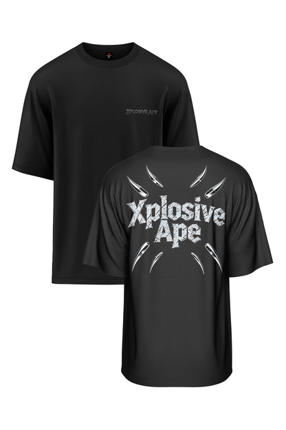 XAPE Shrapnel Burst Oversized Tee - Black