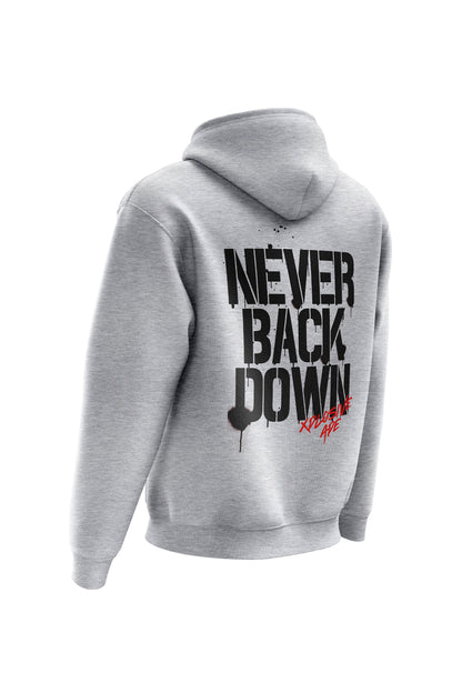 XAPE Never Back Down Signature Hoodie - Sports Grey