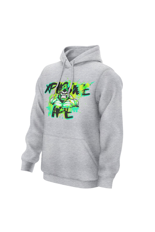 XAPE Splatter Graffiti V2 Hoodie - Grey