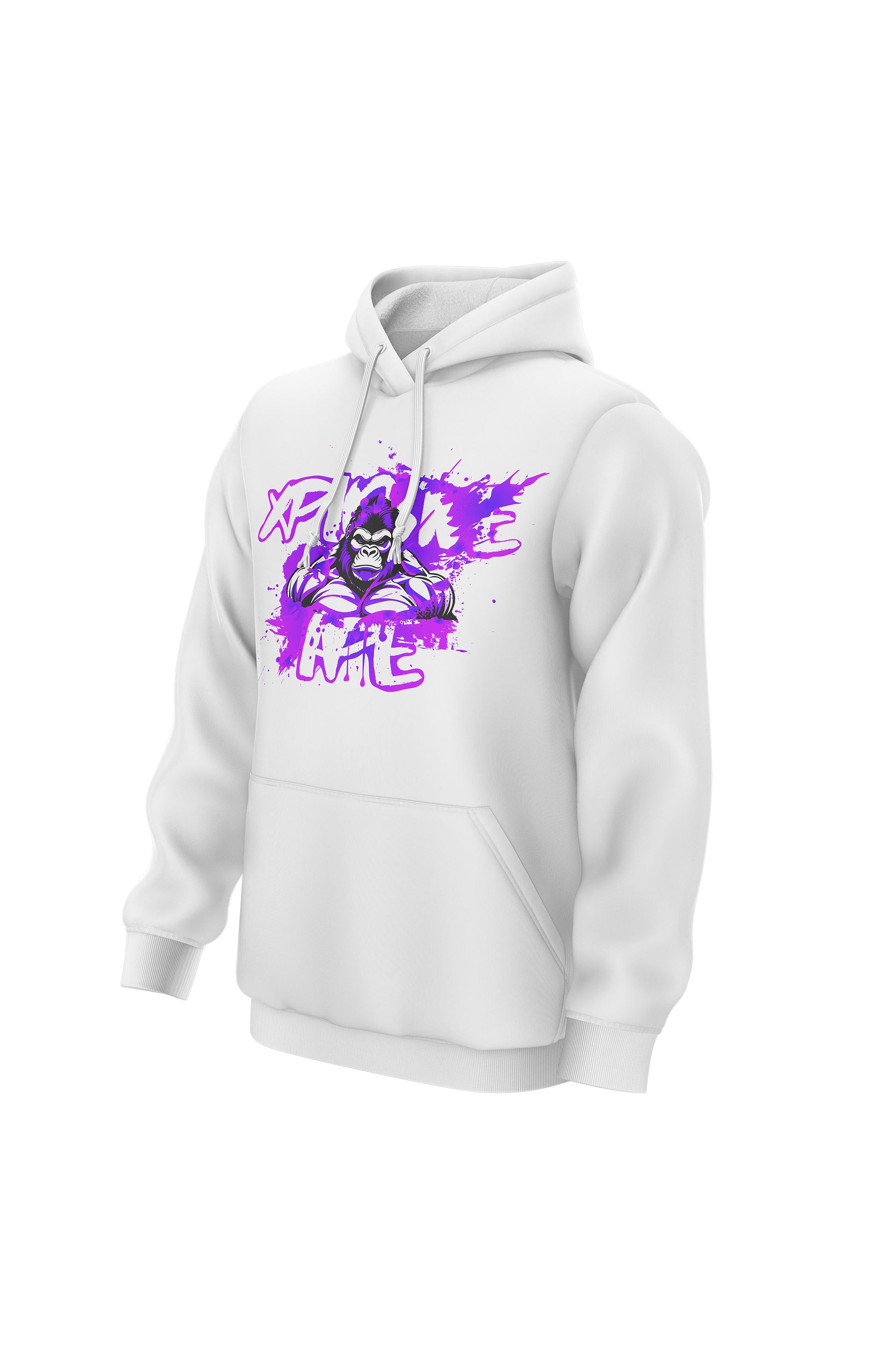 XAPE Splatter Graffiti V1 Hoodie - White