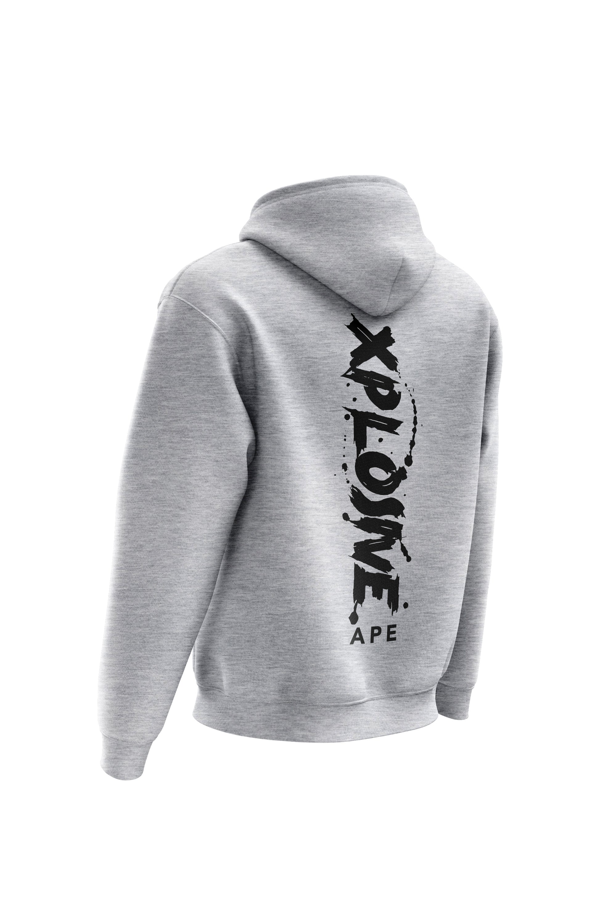 XAPE Splatter Hoodie - Sports Grey