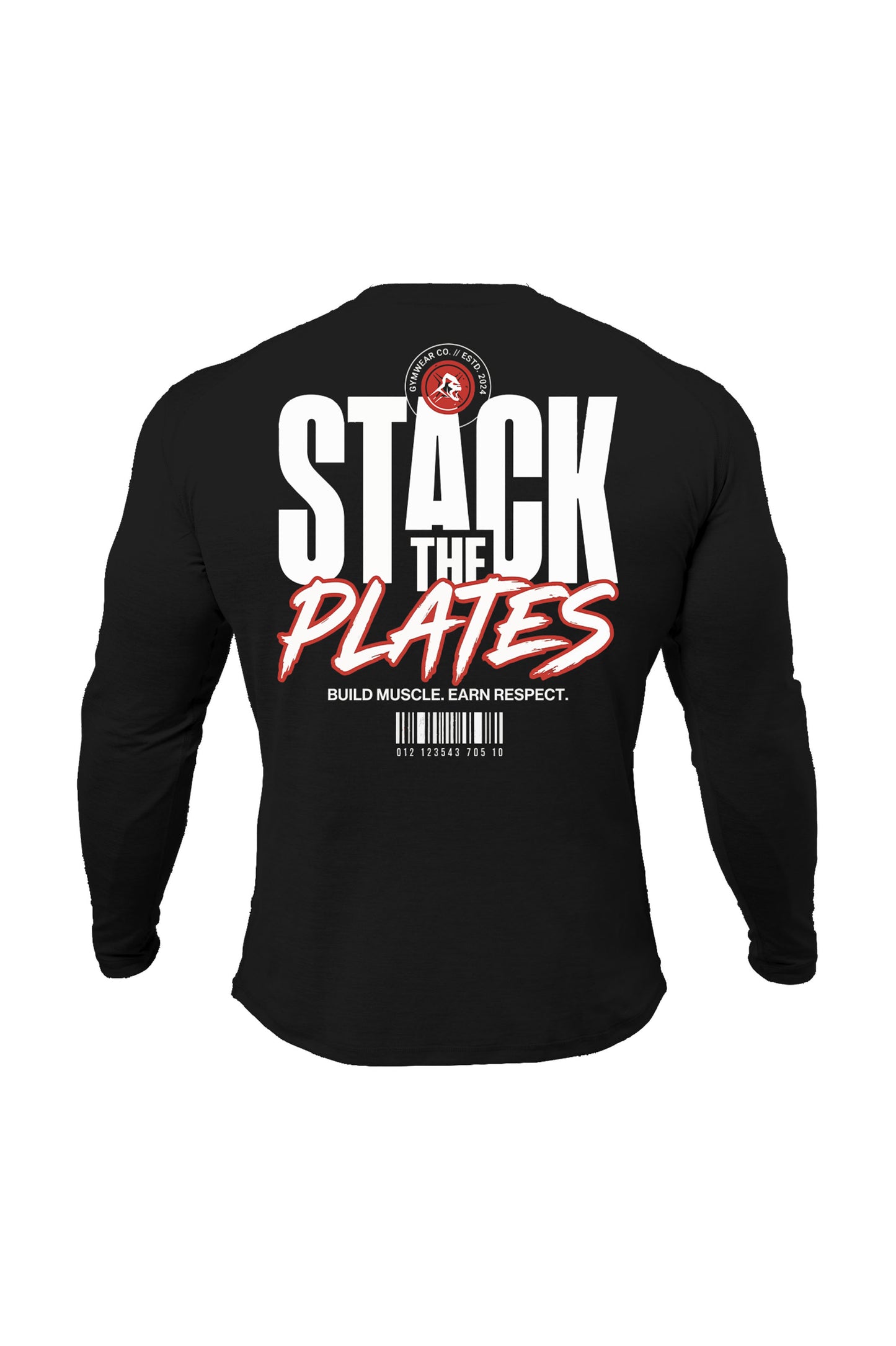 XAPE Stack The Plates Long Sleeve Tee - Black