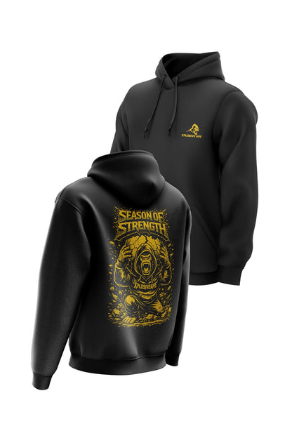 XAPE Strength Season V2 String Hoodie - Black