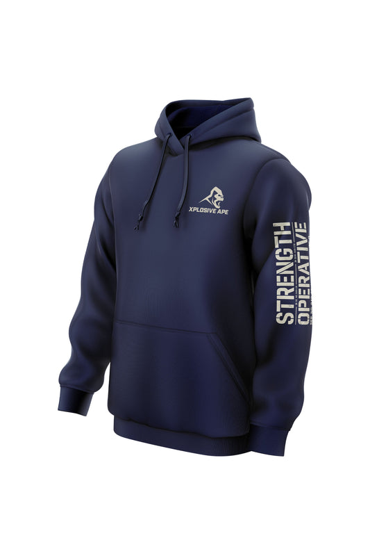 XAPE Strength Operative String Hoodie - Navy