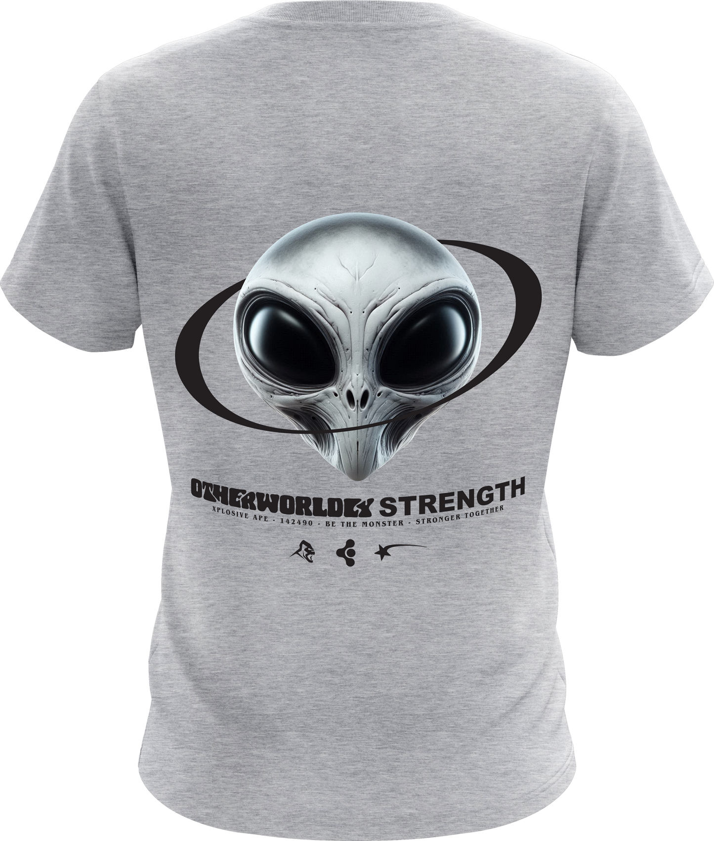 XAPE Otherworldly Strength Tee - Sports Grey