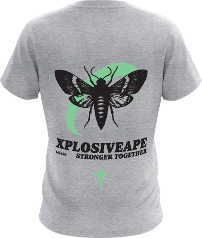 XAPE Moth Tee - Sports Grey