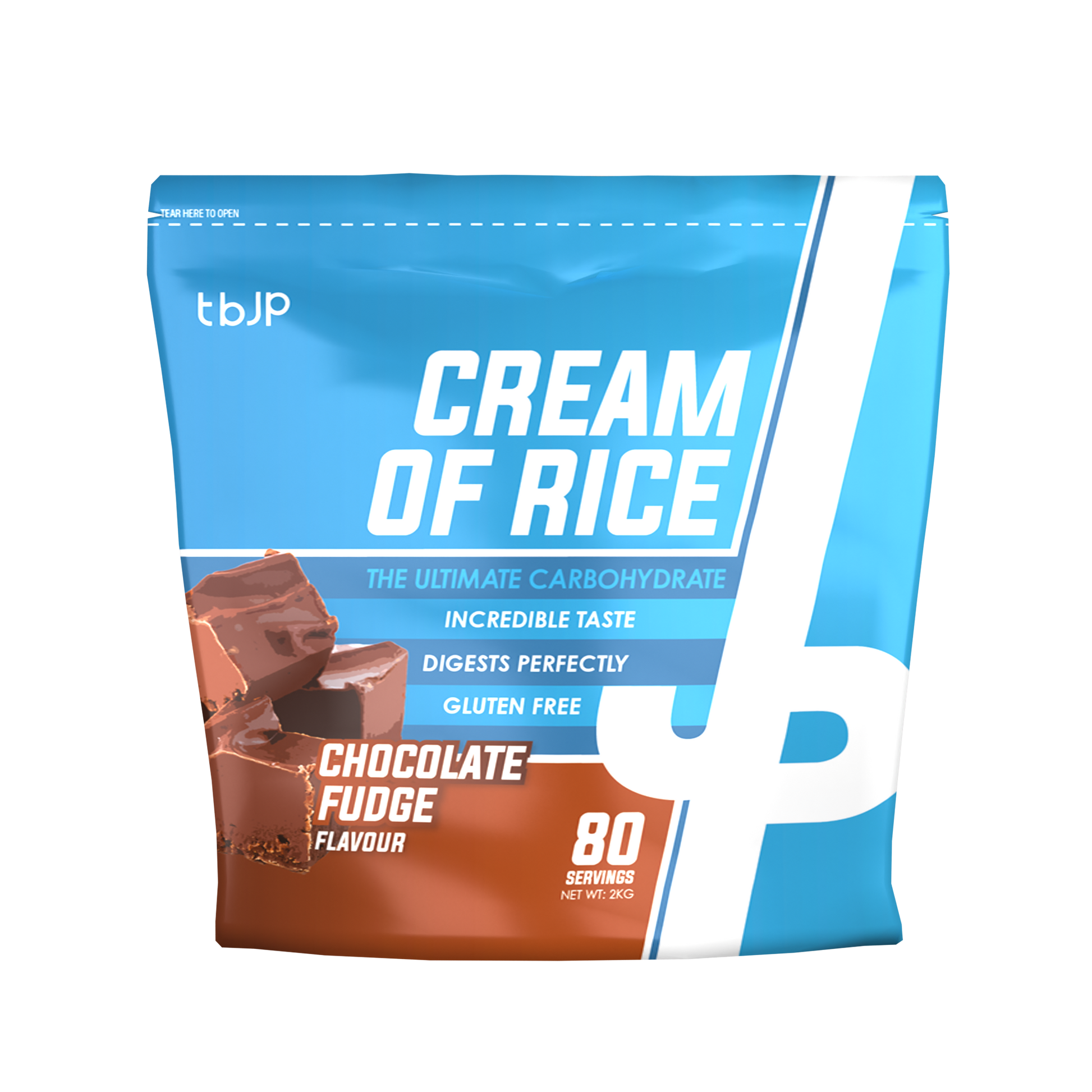 Trained By JP Cream Of Rice 2kg Chocolate Fudge