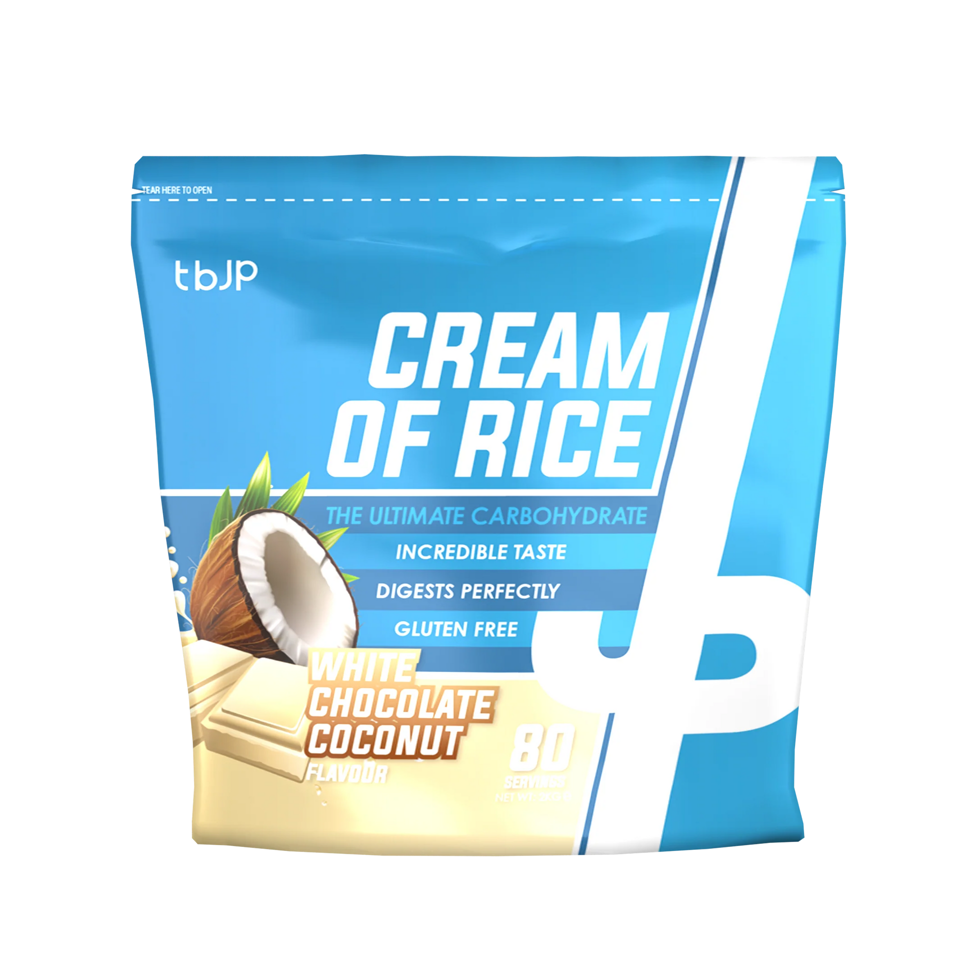 Trained By JP Cream Of Rice 2kg White Chocolate & Coconut