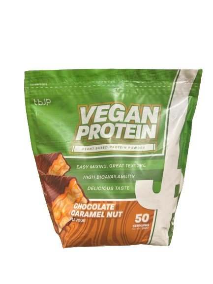 Trained By JP Vegan Protein 2kg Chocolate Caramel Nut