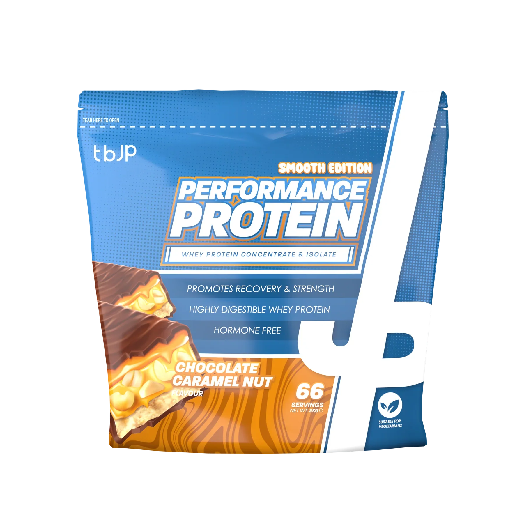 Trained By JP Performance Protein 2kg Chocolate Caramel Nut