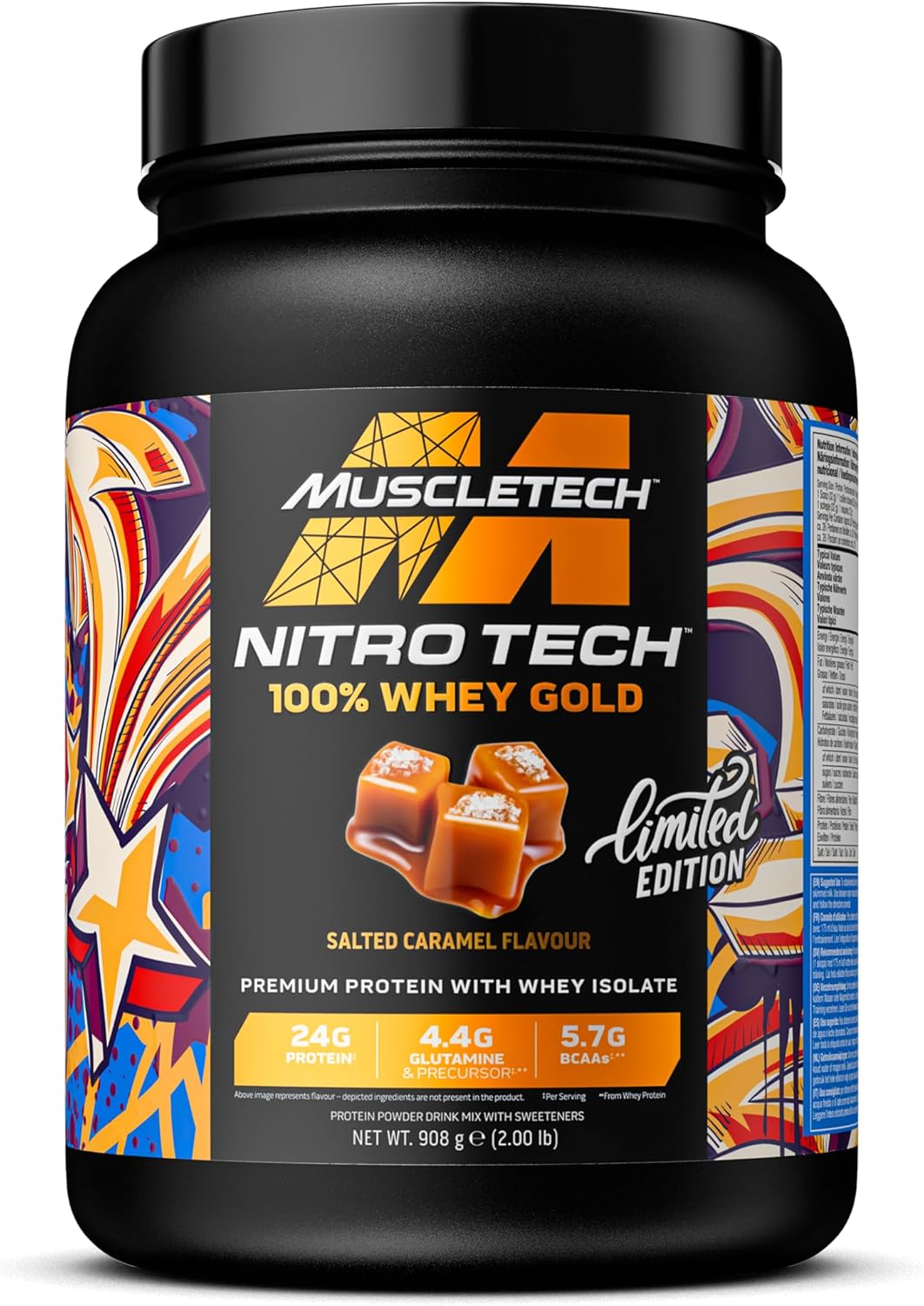 Muscletech Nitro Tech 100% Whey Gold 907g Salted Caramel