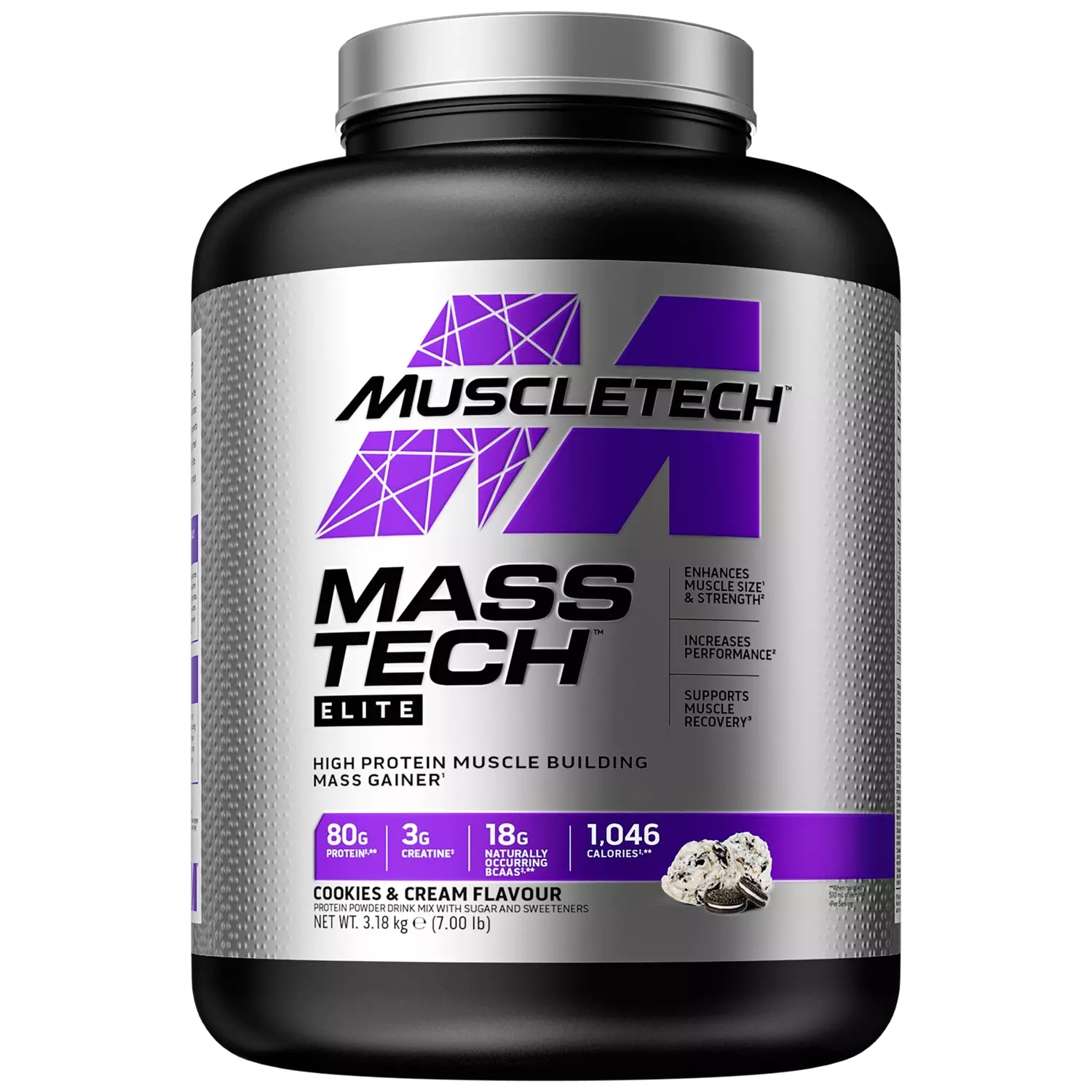 Muscletech Mass Tech Elite 3.18kg Cookies and Cream