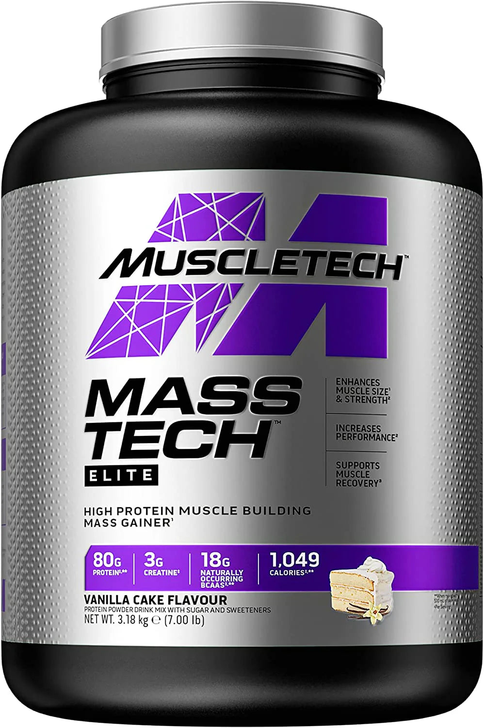 Muscletech Mass Tech Elite 3.18kg Vanilla Cake