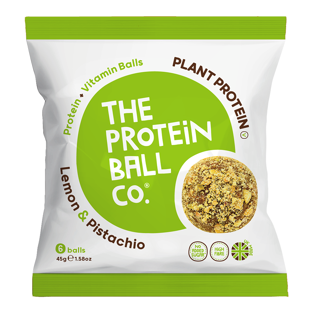 The Protein Ball Co Vegan Protein Balls 10x45g Lemon & Pistachio