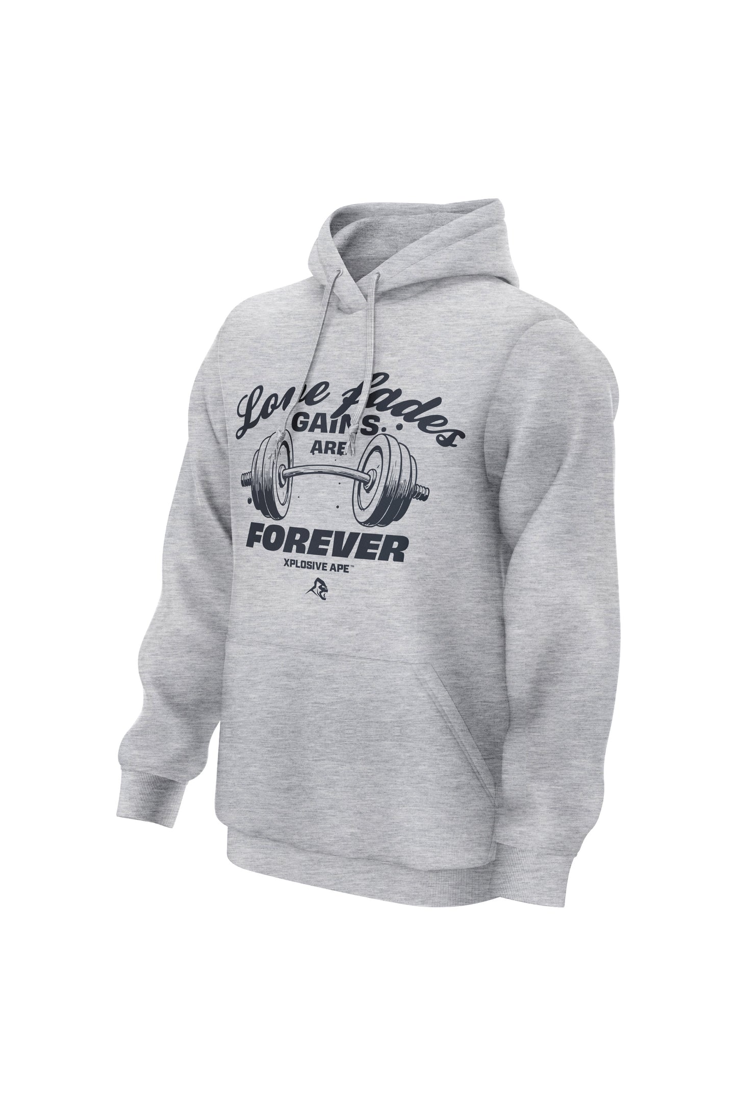 XAPE Gains Forever Hoodie & Tee Combo - Sports Grey