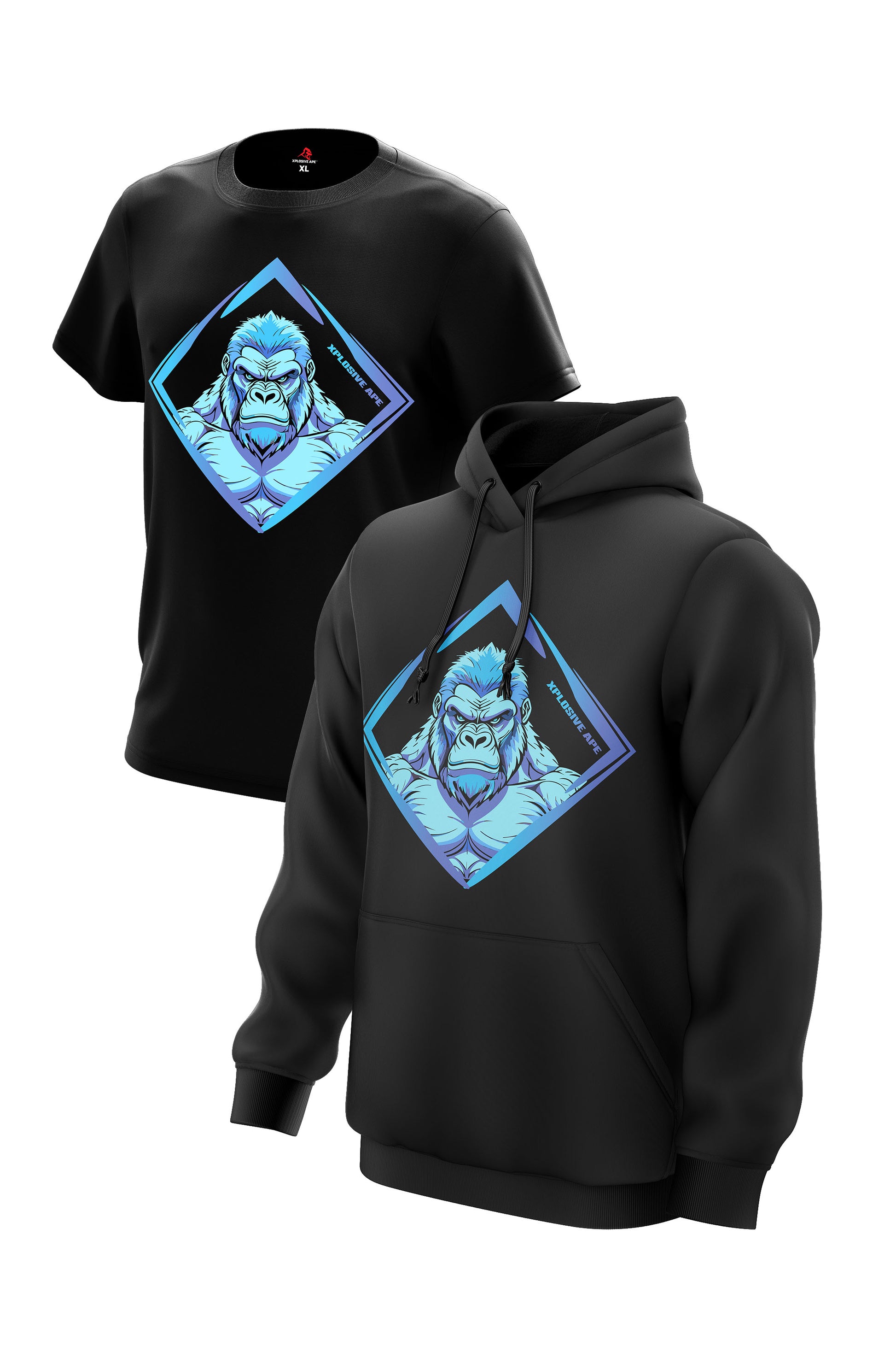 XAPE Titanium V1 Hoodie & Tee - Black