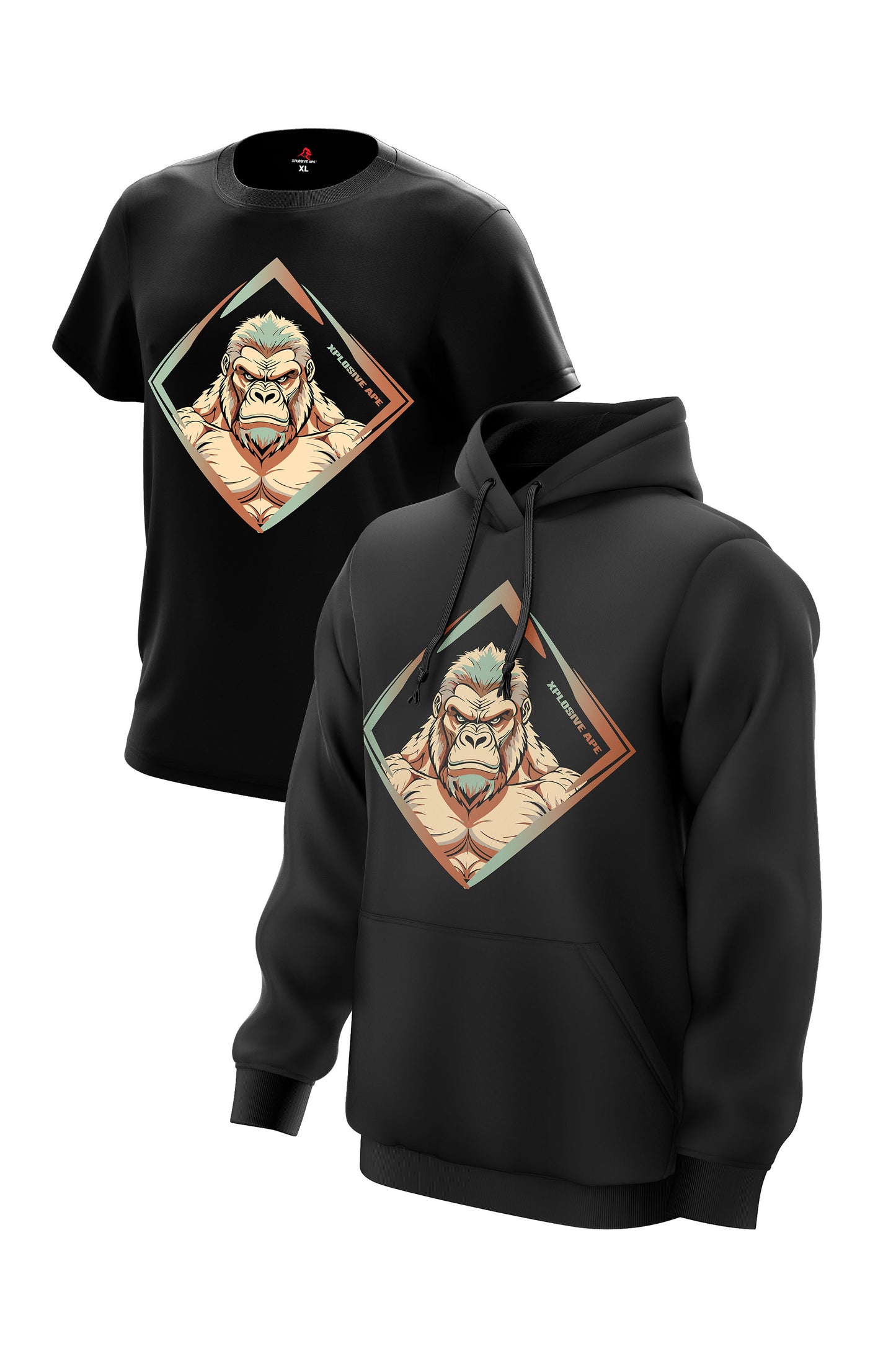 XAPE Titanium V2 Hoodie & Tee - Black