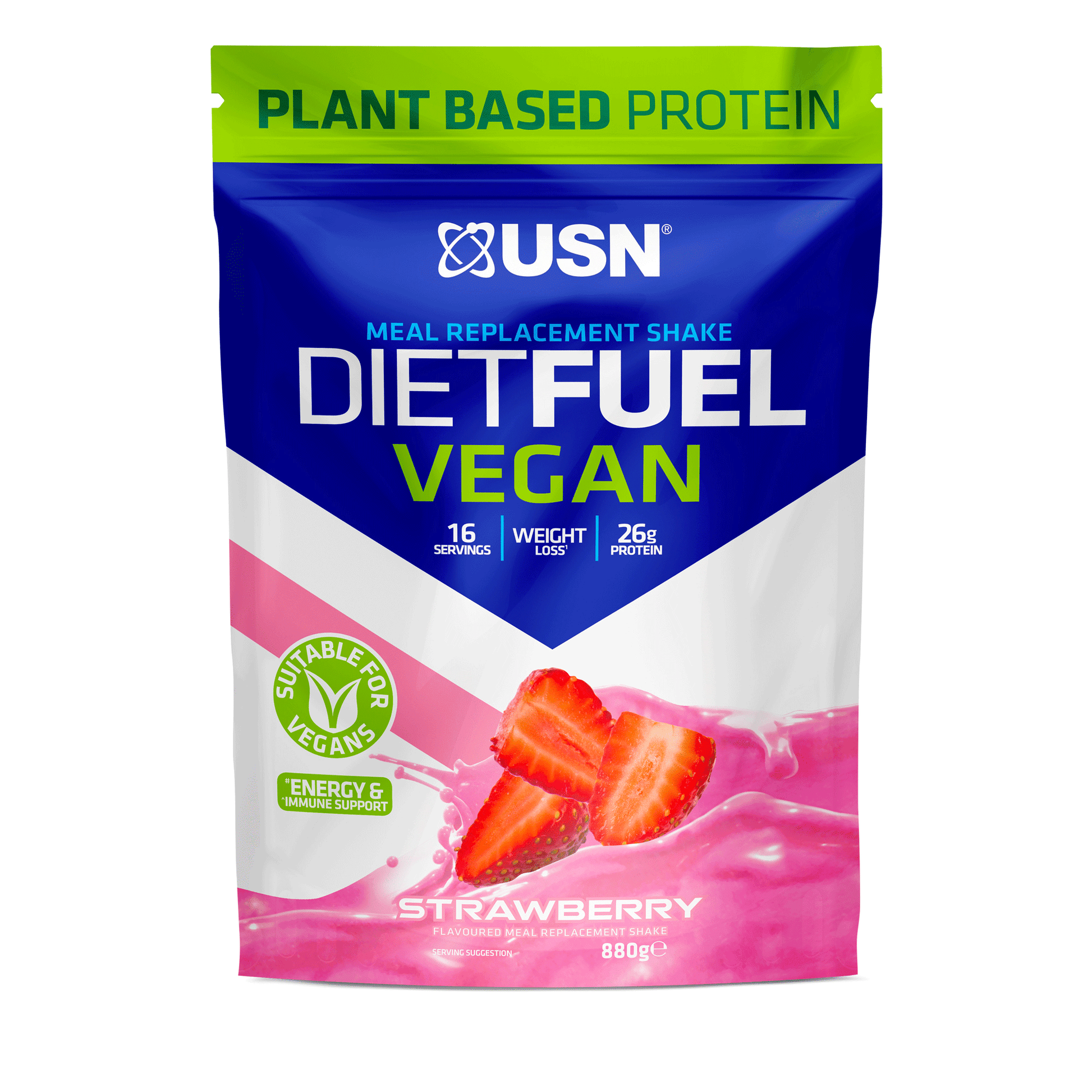 USN Diet Fuel Vegan 880g Strawberry