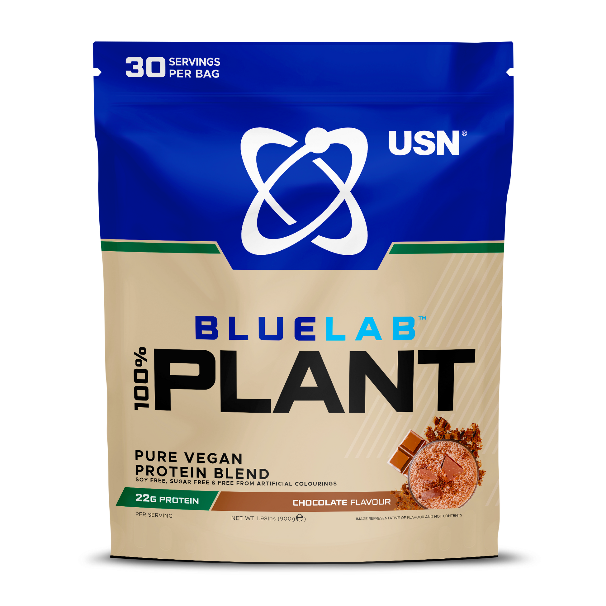 USN 100% Plant Protein 900g Chocolate