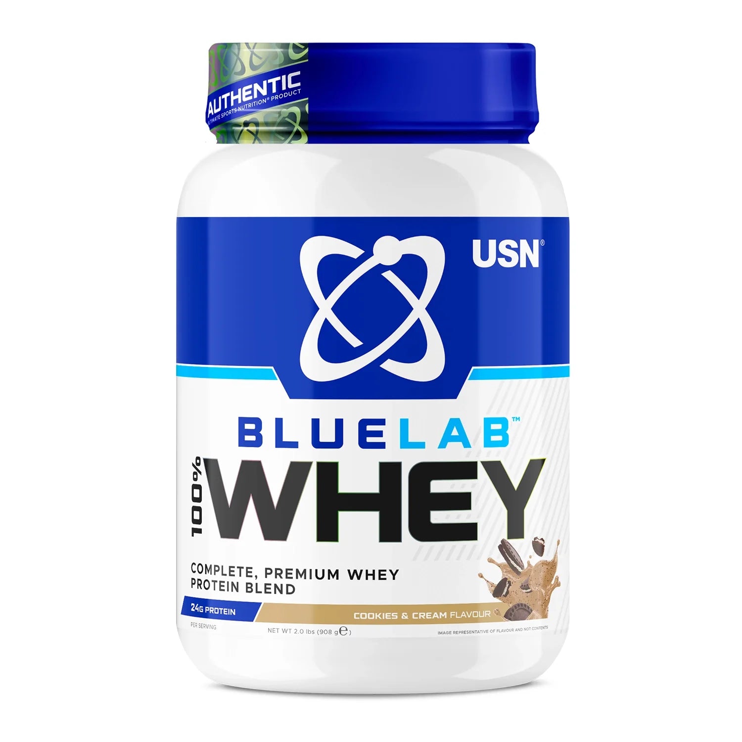 USN Blue Lab Whey 908g Cookies & Cream