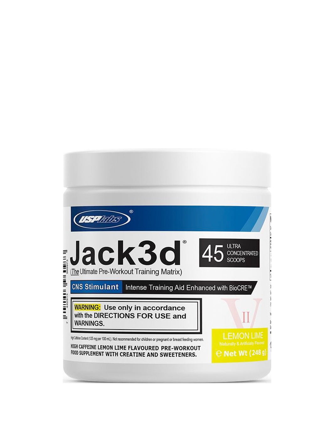 USP Labs Jack3d Advanced 248g Lemon Lime