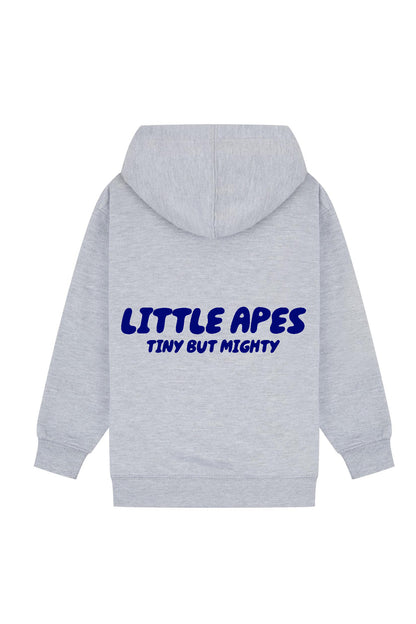 Little Apes Tiny But Mighty Hoodie - Sports Grey